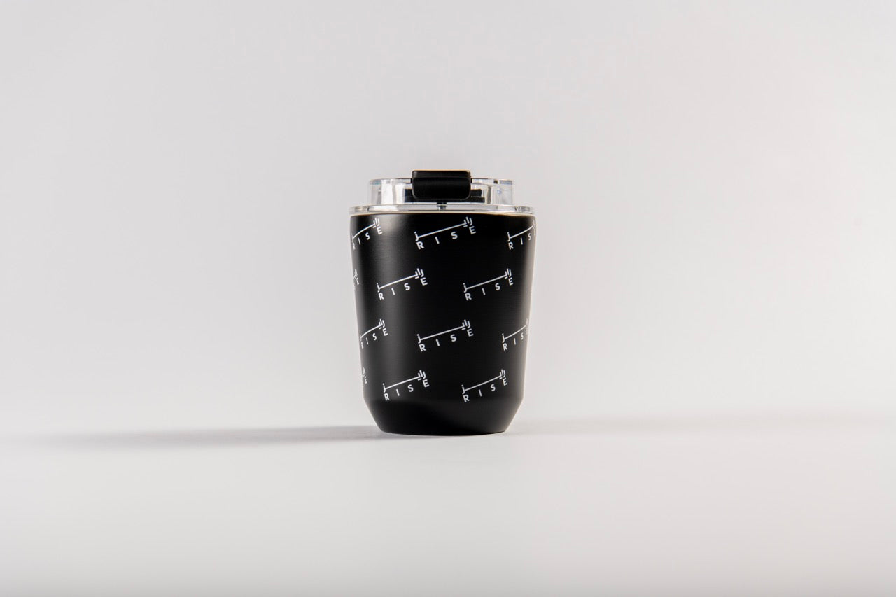Black Monogram Flask