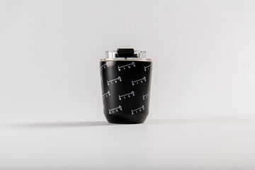 Black Monogram Flask
